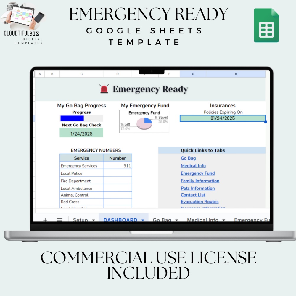 Emergency Ready Google Sheet