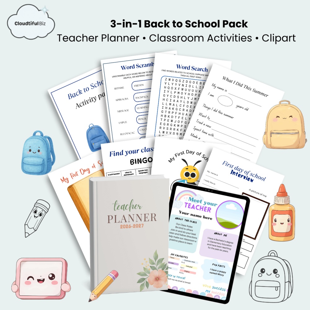 3-in-1 Back to School Pack 2026-2027
