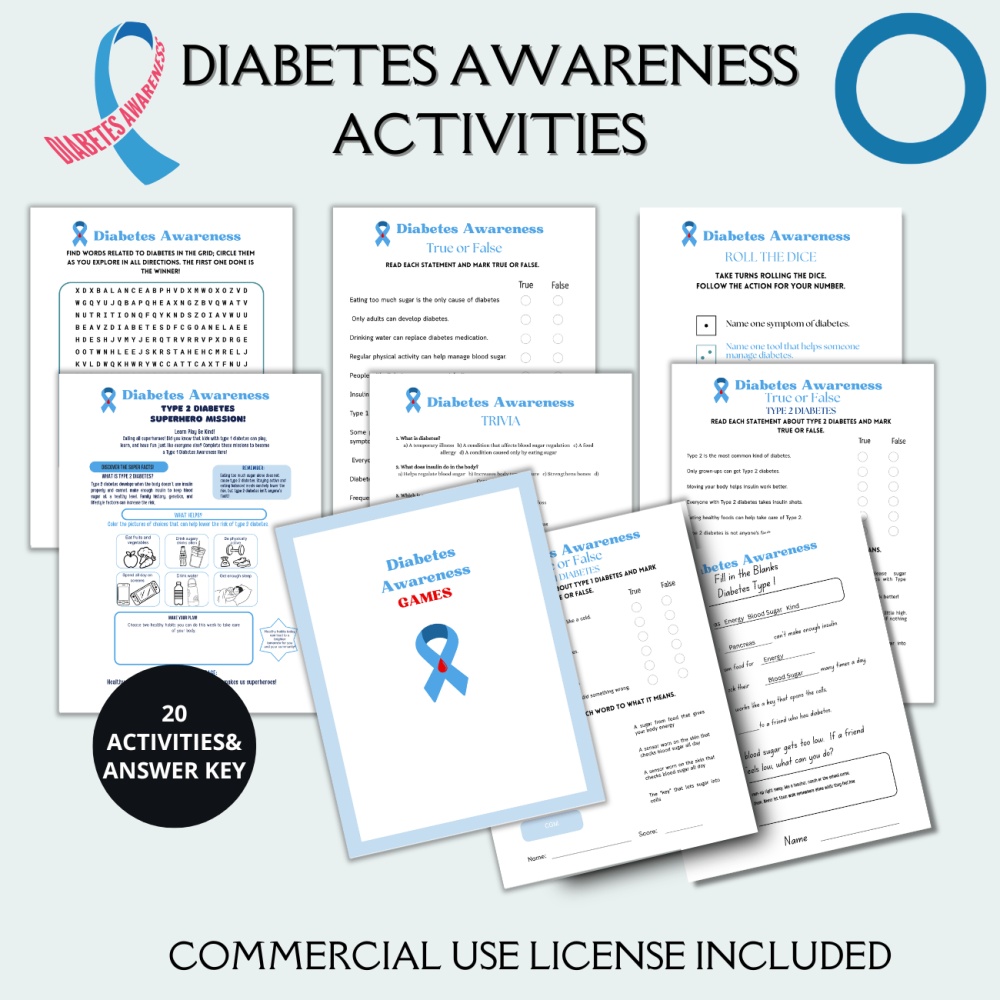 Diabetes Awareness Activities Pack